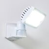 Loit Aplique para exterior LED Blanca, 1 luz, Sensor de movimiento