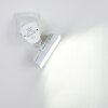 Loit Aplique para exterior LED Blanca, 1 luz, Sensor de movimiento