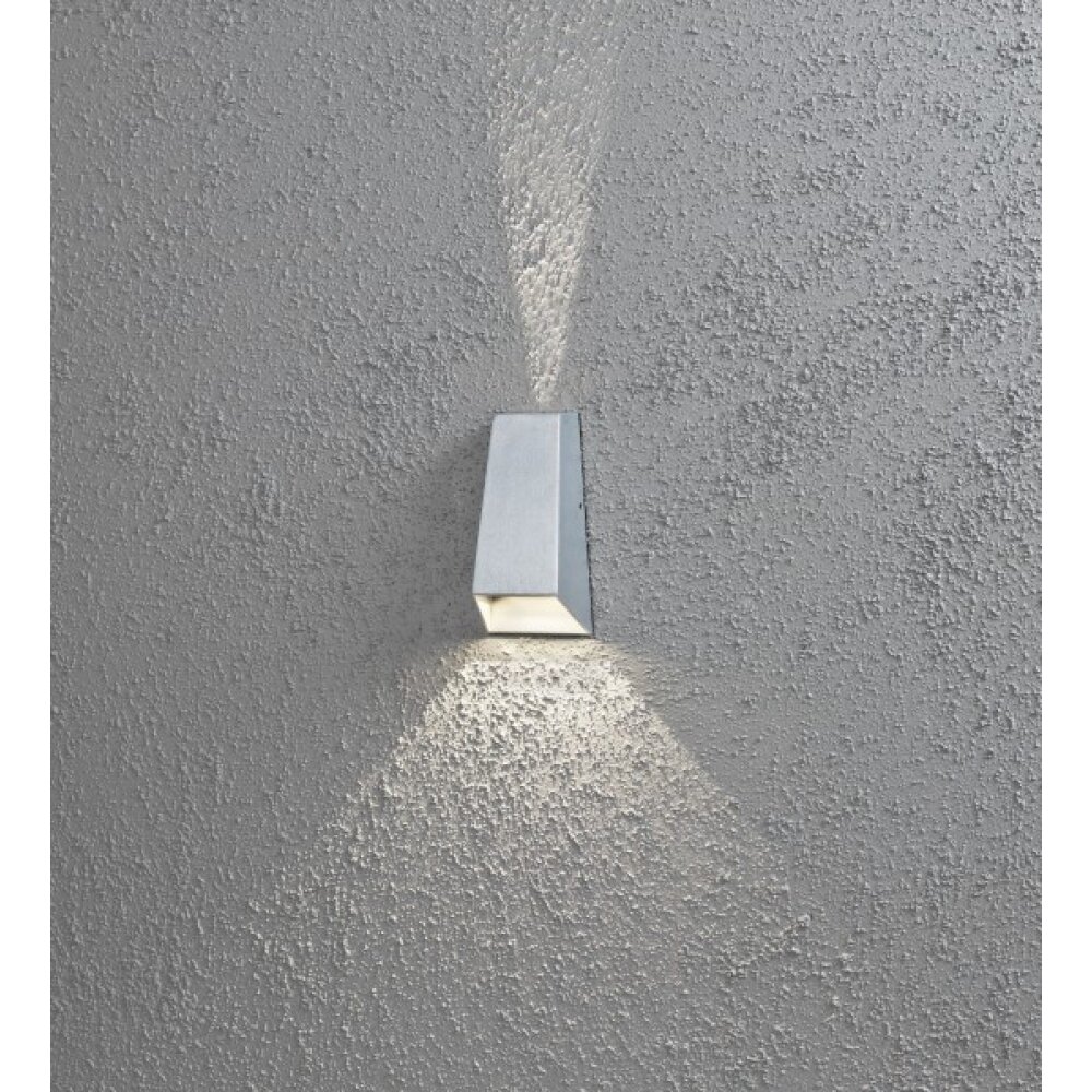 Konstsmide Imola Aplique LED Gris, 2 luces main product photo