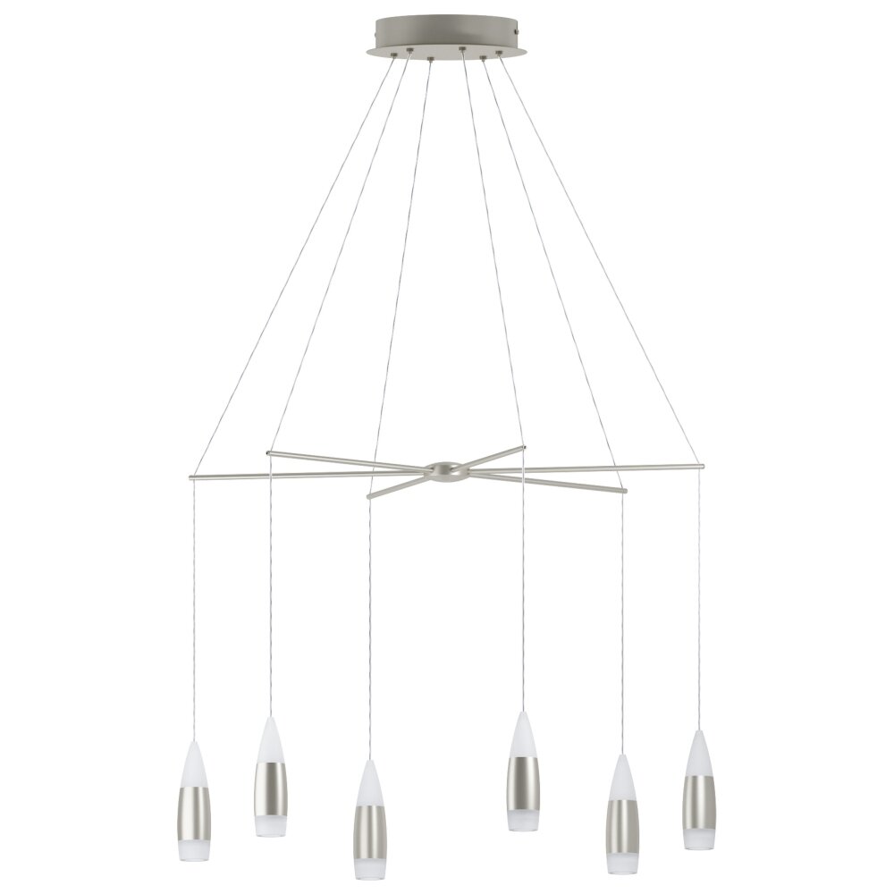 Eglo SANTIGA Lámpara Colgante LED Níquel-mate, 12 luces main product photo