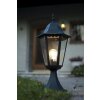 Lutec BRISTOL Poste de jardin Negro, 1 luz