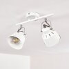 Lámpara de Techo Safari Blanca, 2 luces Lámpara de Techo Safari Blanca, 2 luces