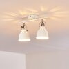 Lámpara de Techo Safari Blanca, 2 luces Lámpara de Techo Safari Blanca, 2 luces