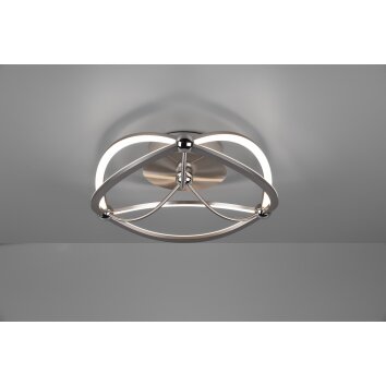 Trio Charivari Lámpara de Techo LED Níquel-mate, 1 luz
