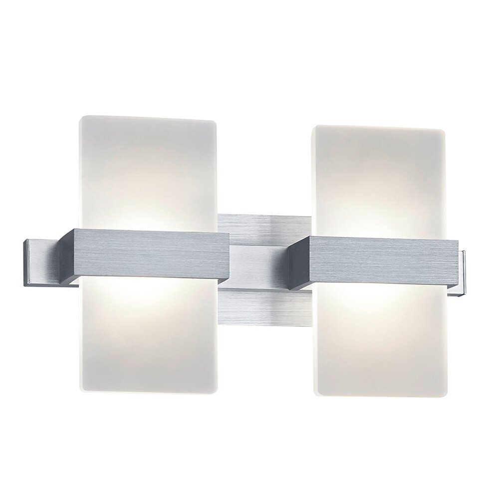Trio Platon Aplique LED Aluminio, 2 luces main product photo