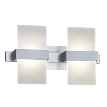 Trio Platon Aplique LED Aluminio, 2 luces