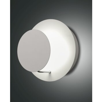 Fabas Luce Fullmoon Aplique LED Blanca, 1 luz