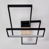 Alnarp Lámpara de Techo LED Madera clara, Negro, 1 luz