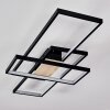 Alnarp Lámpara de Techo LED Madera clara, Negro, 1 luz