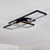 Alnarp Lámpara de Techo LED Madera clara, Negro, 1 luz