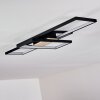 Alnarp Lámpara de Techo LED Madera clara, Negro, 1 luz