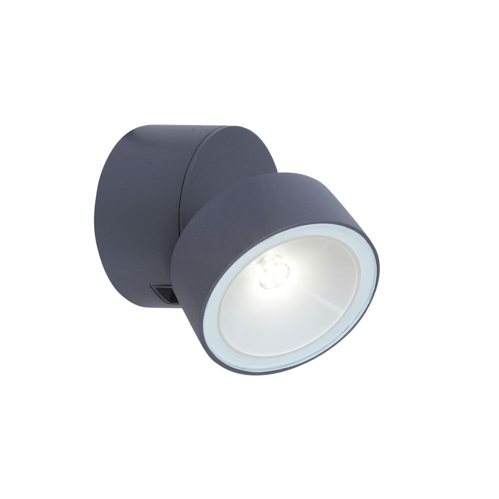 Lutec TRUMPET Aplique para exterior LED Antracita, 1 luz main product photo