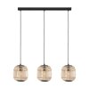 EGLO BORDESLEY Lámpara Colgante Negro, 3 luces