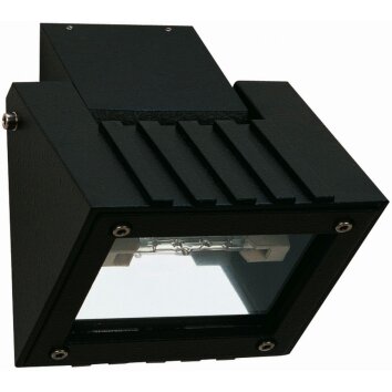Albert 2410 Aplique para exterior LED Negro, 1 luz