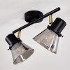 Lámpara de Techo Abel Negro-dorado, 2 luces