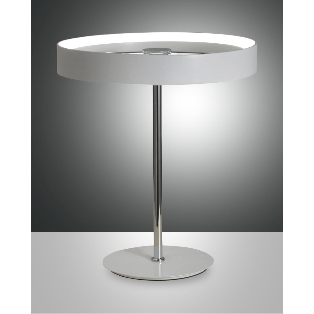 Fabas Luce Double Lámpara de Mesa LED Cromo, Blanca, 1 luz main product photo