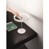 Fabas Luce Double Lámpara de Mesa LED Cromo, Blanca, 1 luz