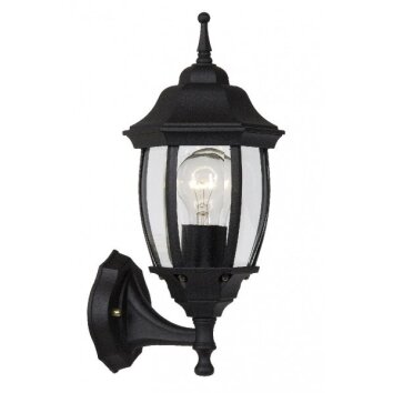 Lucide Aplique para exterior Negro, 1 luz