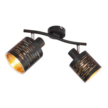 Proyector Globo TUNNO Negro, 2 luces