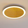 Aitrach Lámpara de Techo LED dorado, Blanca, 1 luz