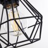 Barbengo Lámpara Colgante Madera clara, Negro, 4 luces