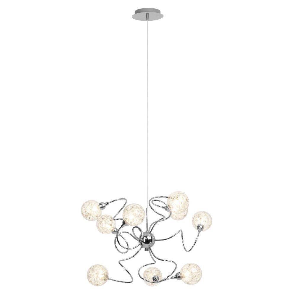 Brilliant Joya Lámpara Colgante Cromo, 9 luces main product photo