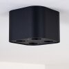 Baishan Lámpara de Techo Negro, 4 luces