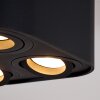 Baishan Lámpara de Techo Negro, 4 luces