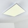 Salmi Lámpara de Techo LED Blanca, 1 luz, Mando a distancia, Cambia de color