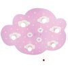 Elobra SCHÄFCHENWOLKE Aplique Rosa, 6 luces