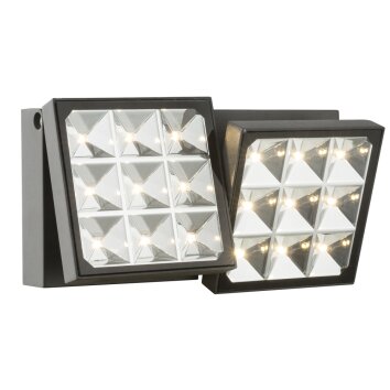 Globo Aplique para exterior LED Antracita, 1 luz Globo Aplique para exterior LED Antracita, 1 luz