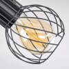 Kenia Lámpara de Techo Gris, Negro, 4 luces