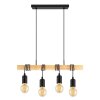 Lámparas Eglo TOWNSHEND Lámparas suspendidas Marrón, Negro, 4 luces