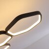 Halmstad Lámpara de Techo LED Negro, 1 luz