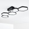 Halmstad Lámpara de Techo LED Negro, 1 luz