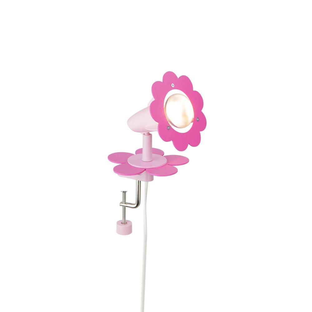 Elobra BLÜTE Lámpara con pinza Rosa, 1 luz main product photo