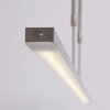 Steinhauer Zelena Lámpara Colgante LED Acero inoxidable, 3 luces