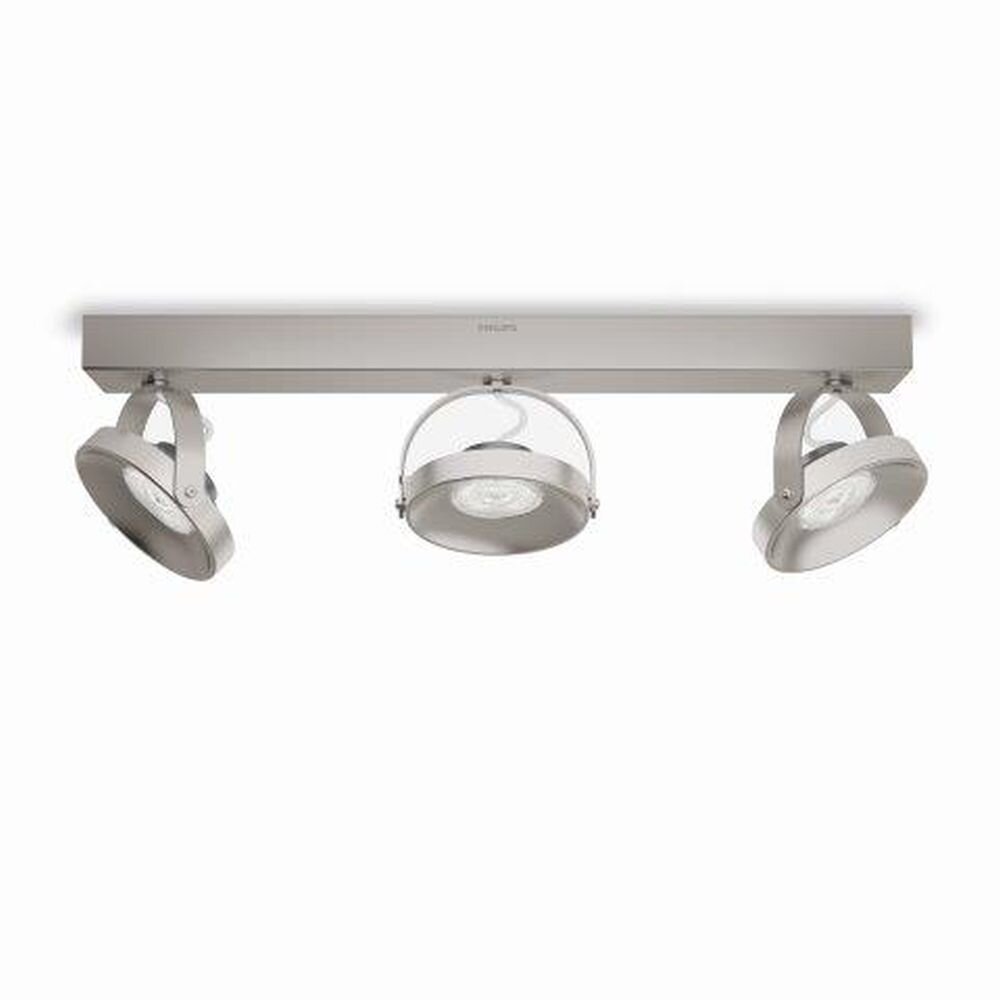 Philips Spur Lámpara de Techo LED Acero inoxidable, 3 luces main product photo