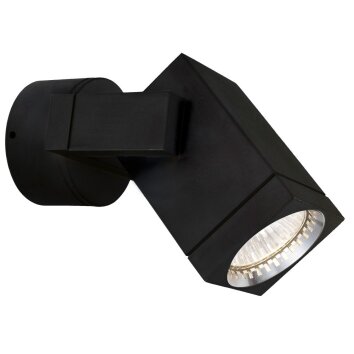 KS Verlichting Cubic Aplique Negro, 1 luz