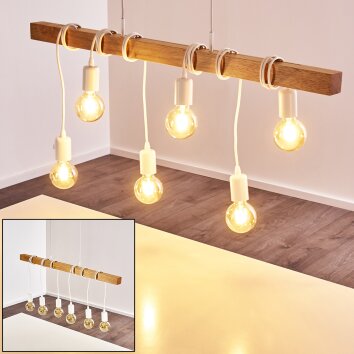 Barbengo Lámpara Colgante Blanca, 6 luces