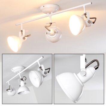 Tina Lámpara de Techo Blanca, 3 luces