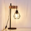 Barbengo Lámpara de Mesa Madera clara, Negro, 1 luz