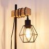 Barbengo Lámpara de Mesa Madera clara, Negro, 1 luz