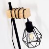 Barbengo Lámpara de Mesa Madera clara, Negro, 1 luz
