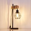 Barbengo Lámpara de Mesa Madera clara, Negro, 1 luz