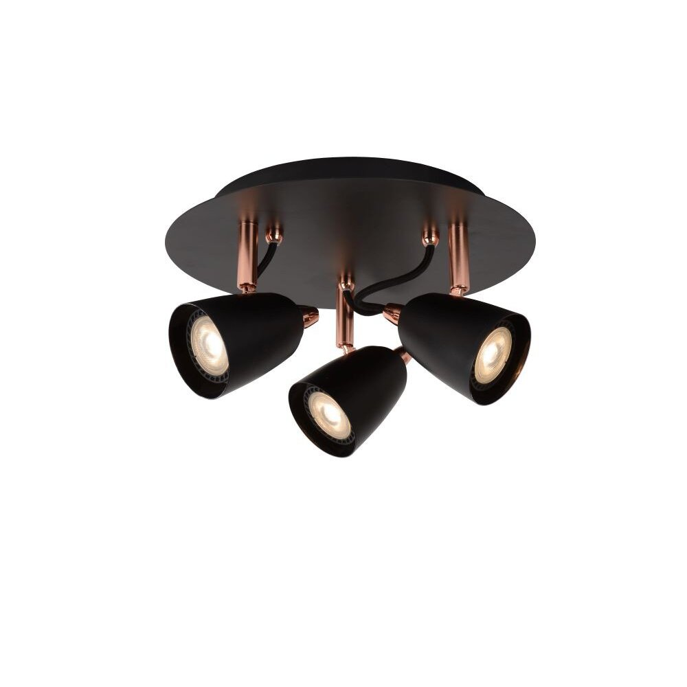 Lucide RIDE Foco Cobre, 3 luces main product photo