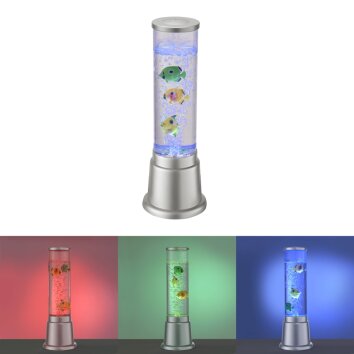 Leuchten-Direkt AVA Columna de agua LED Plata, 1 luz, Cambia de color