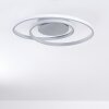 Leksund Lámpara de Techo LED Plata, 1 luz