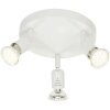 Brilliant Loona Lámpara focos circular LED Blanca, 3 luces