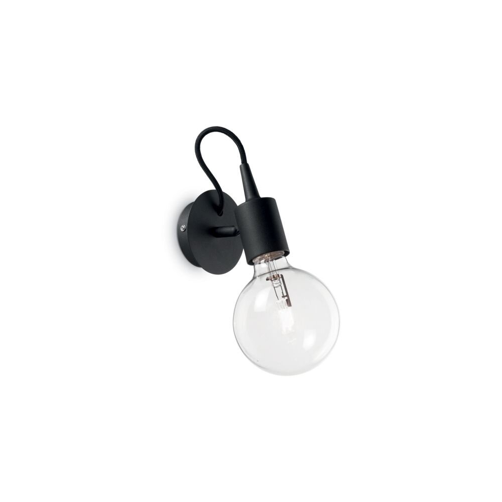 Ideal Lux EDISON Aplique Negro, 1 luz main product photo